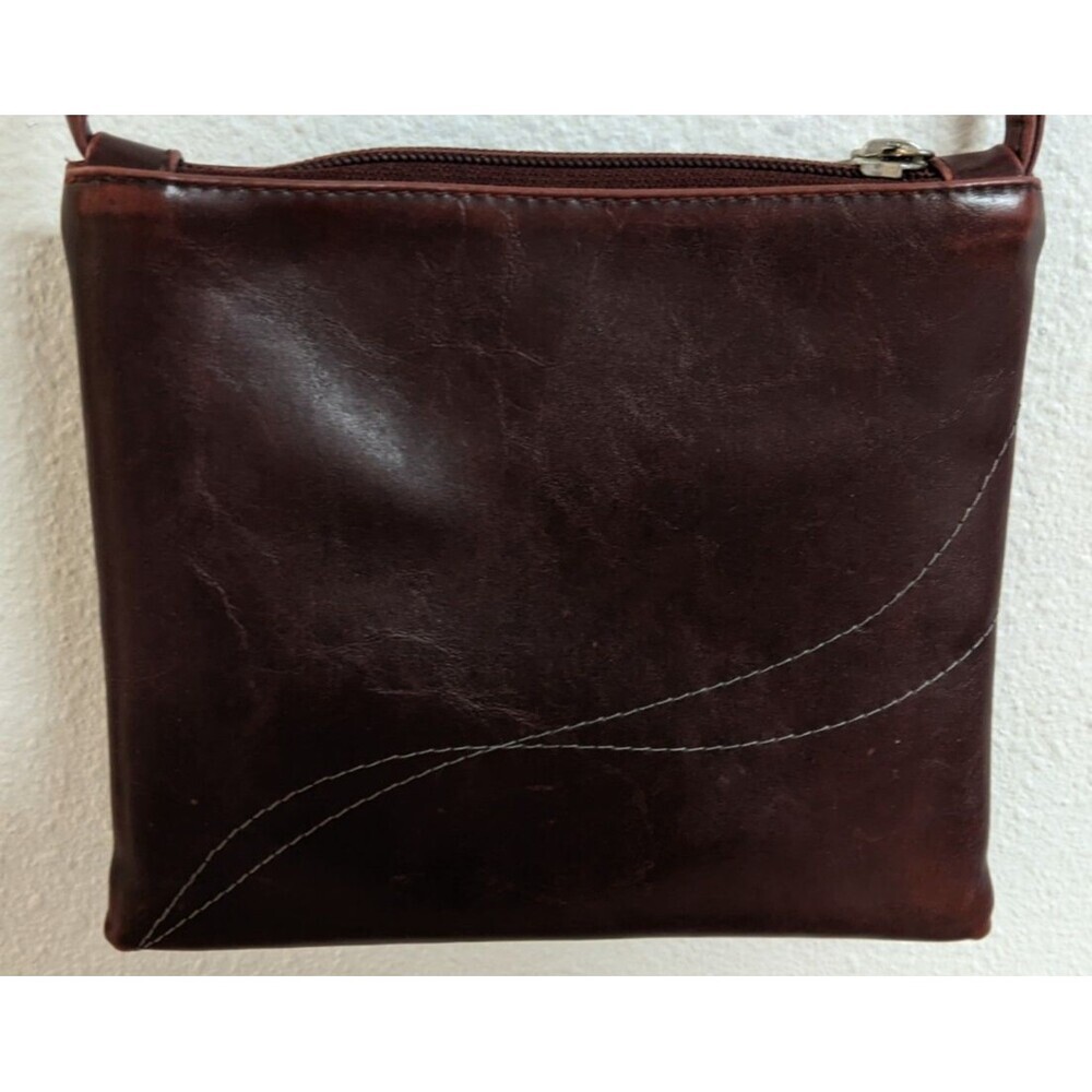 Crystalyn Kae Cha Cha Burgundy Small Crossbody Bag - Coated Canvas